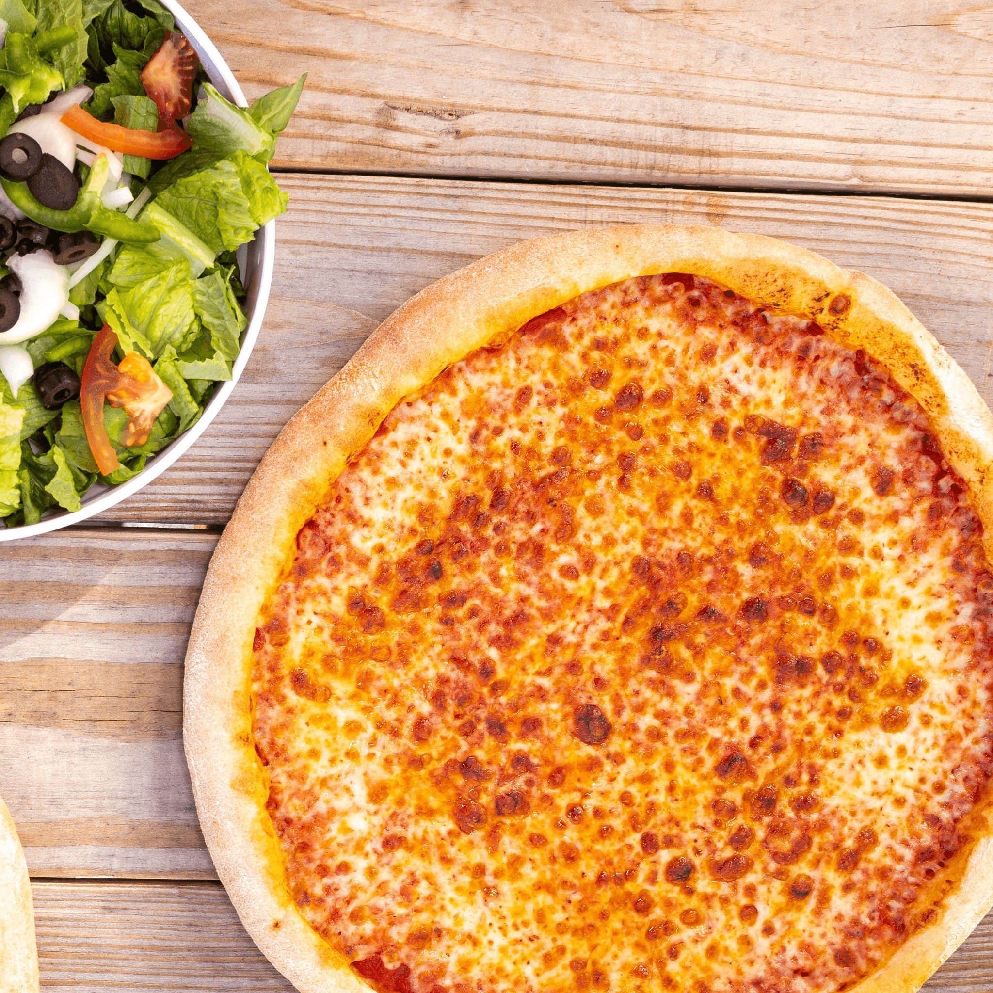 Large Specialty Pizza, Large Salad, & 2 Liter.