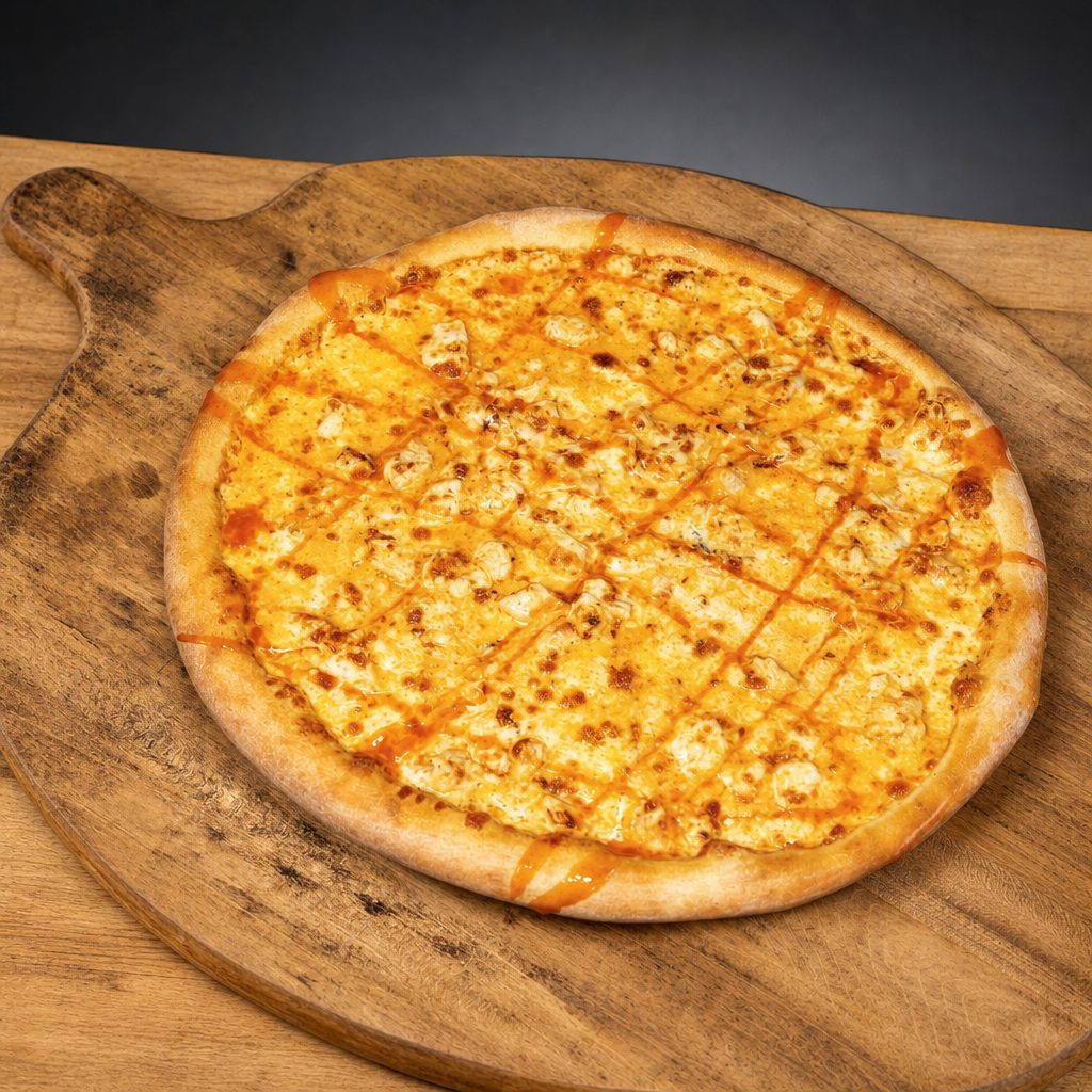 Medium Chicken Wing Pizza.