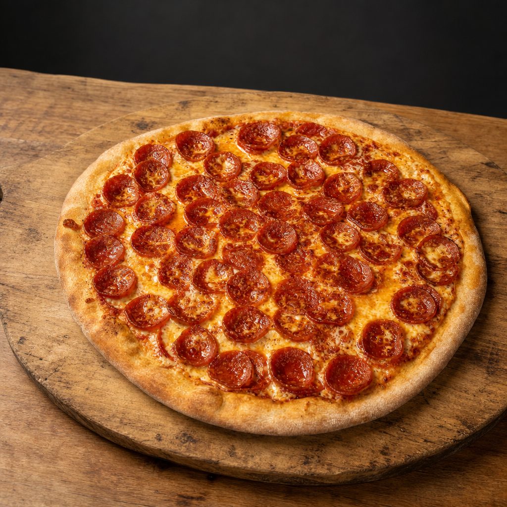 Medium Super Pepperoni Pizza.