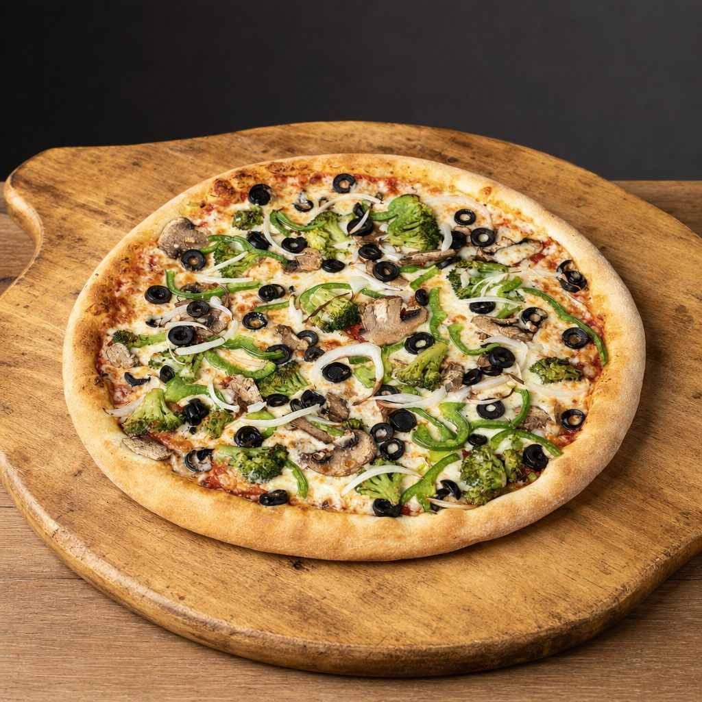 Medium Veggie Lovers Pizza.