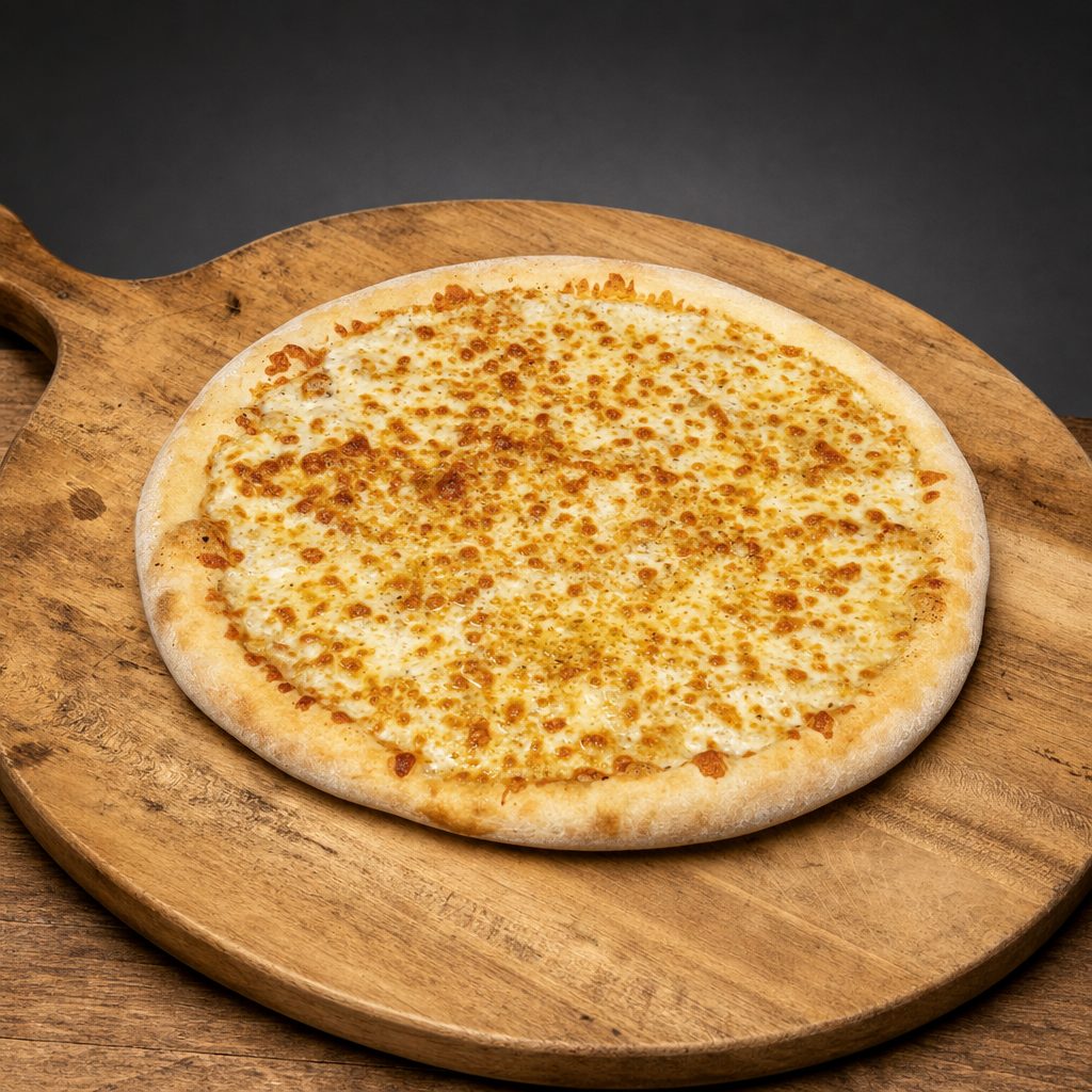 Large White Garlic Pizza.