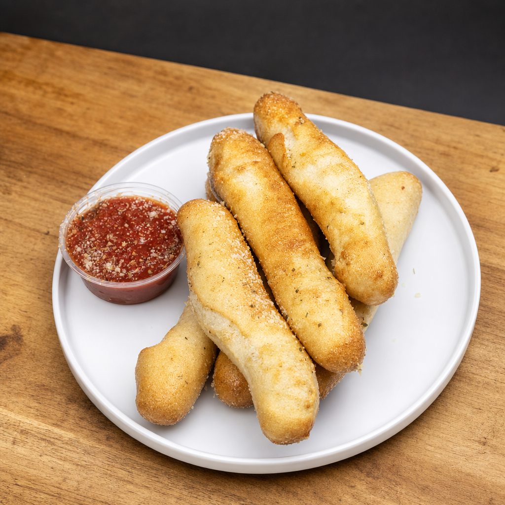 6 Breadsticks w/Sauce.