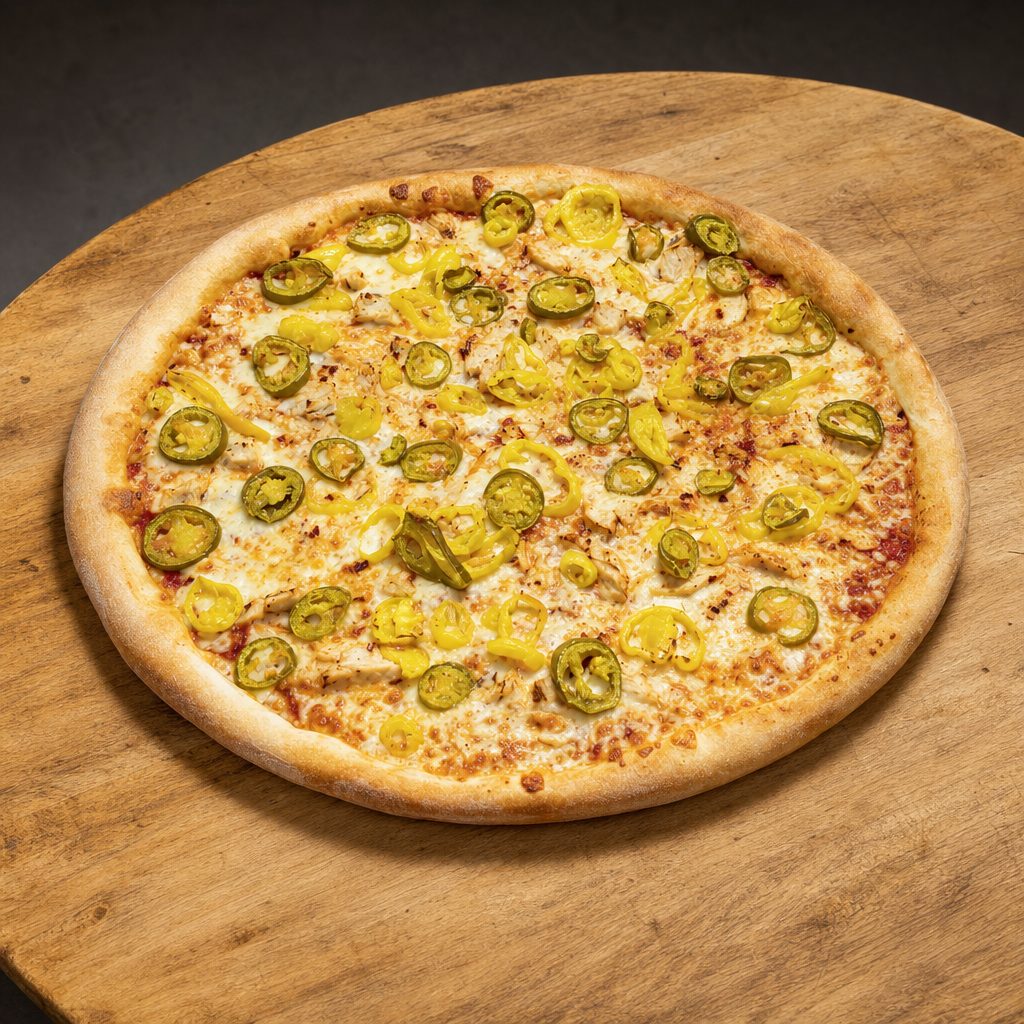 Medium 5 Alarm Pizza.