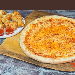 Large Cheese Pizza & 12 Free Knots